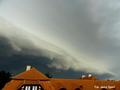 Fot. 3. Okolice Wałbrzycha. Kolejne etapy przesuwania się chmury cumulonimbus arcus rano (godz. 8:27 – 8:29) 22 sierpnia 2012 r.