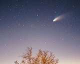 Kometa Hale-Bopp (widoczna w 1997 roku). Zdj. wikipedia.pl (Creative Commons)